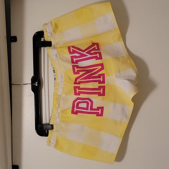 Pink Victoria Secret, L, Plaid Yellow, White,  Pink - Picture 4 of 7